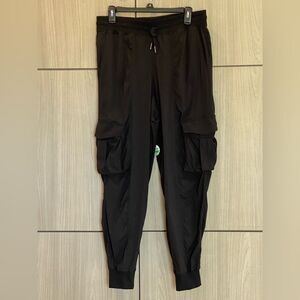Lululemon Dance Studio Relaxed-Fit Activewear Mid-Rise Cargo Jogger Black Medium